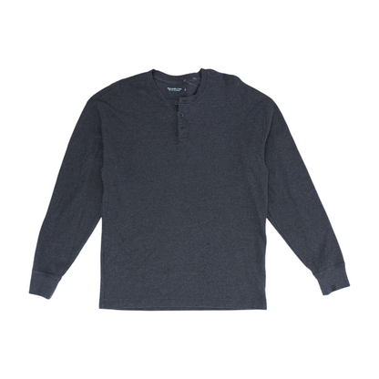 Brown Solid Henley T-Shirt