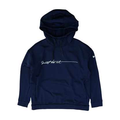 Navy Solid Hoodie Pullover