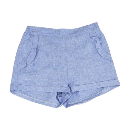 Blue Solid Shorts