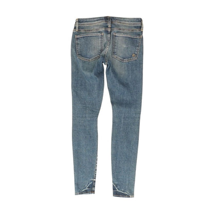 Blue Solid Regular Jeans