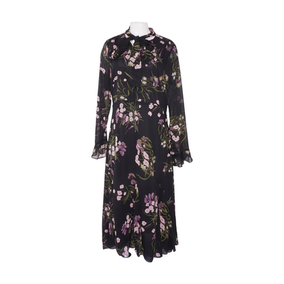 Black Floral Midi Dress