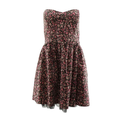 Pink Floral Mini Dress