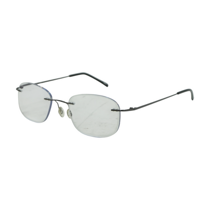 Gunmetal Oval Prescription Eyewear