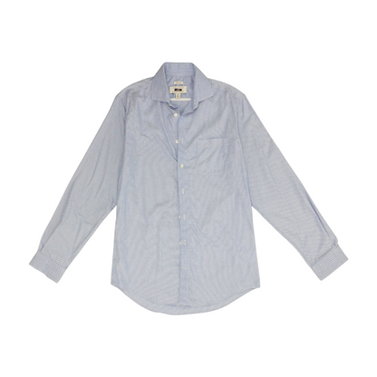 Blue Tall Solid Long Sleeve Button Down