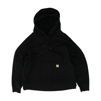Black Solid Hoodie Pullover
