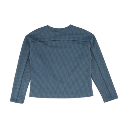Blue Print Sweatshirt Pullover