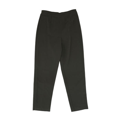 Green Solid Dress Pants
