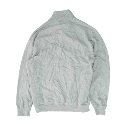 Gray Solid 1/4 Zip Pullover
