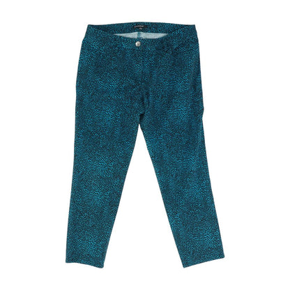 Teal Animal Print Dress Pants