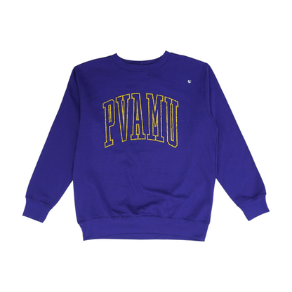 Purple Prairie View A&M University Solid Sweatshirt Pullover