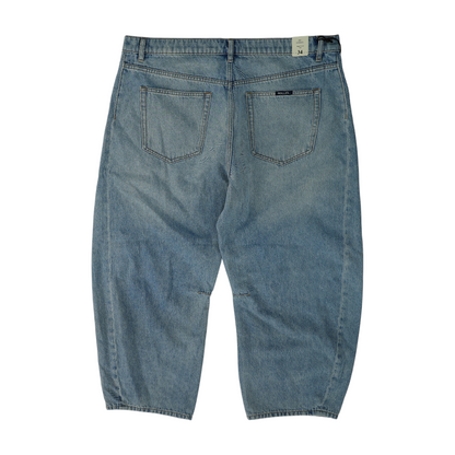 Blue Plus Wide Leg Jeans