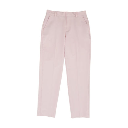 Pink Solid Dress Pants