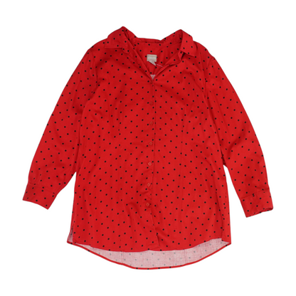 Red Polka Dot Button Down