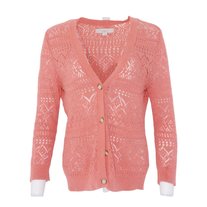 Pink Cardigan Sweater
