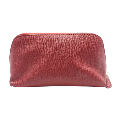 Red Solid Makeup Bag