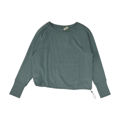 Blue Solid Sweatshirt Pullover