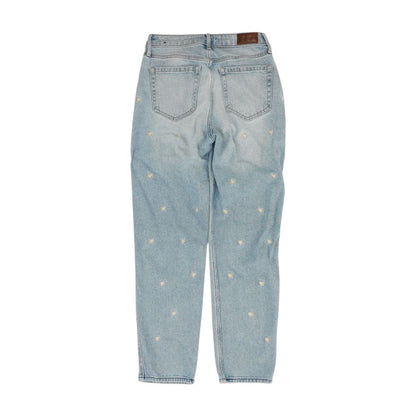 Blue High Rise Mom Jeans