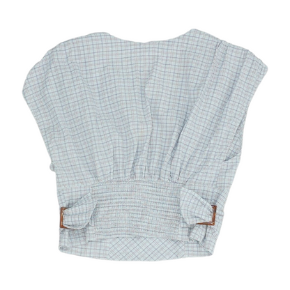 Blue Plaid Blouse