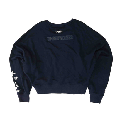 Navy Minnesota Timberwolves Solid Sweatshirt Pullover