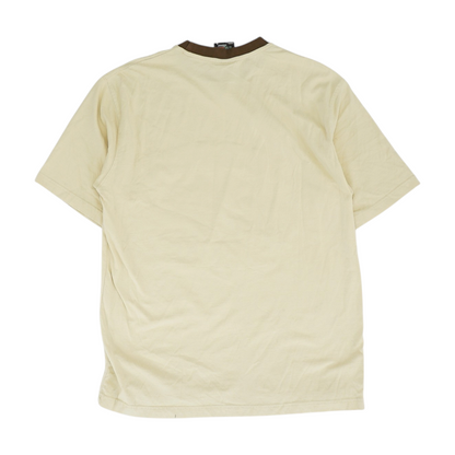 Beige Solid T-Shirt