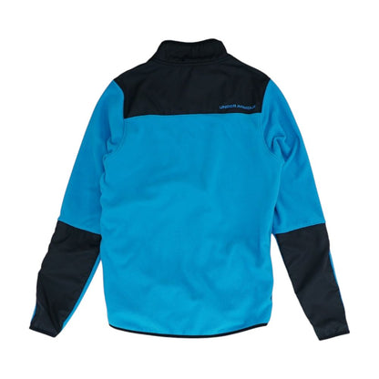 Blue Color Block 1/4 Zip Pullover