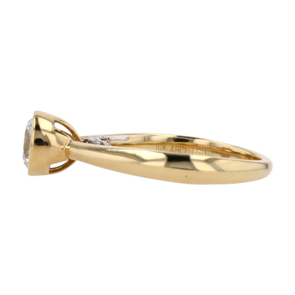 1 ctw 10K Yellow Gold Lab Grown Diamond Engagement Ring