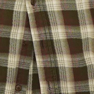 Brown Plaid Flannel Button Down
