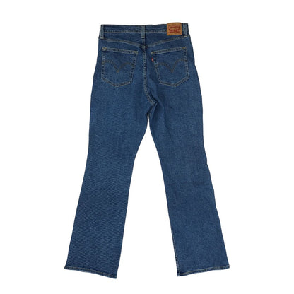 Blue High Rise Bootcut Jeans