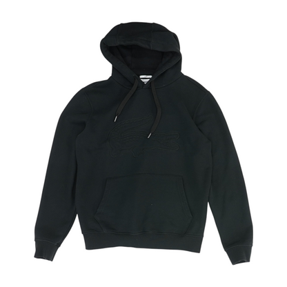 Black Solid Hoodie Pullover
