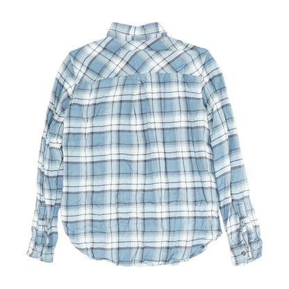 Blue Plaid Flannel Button Down