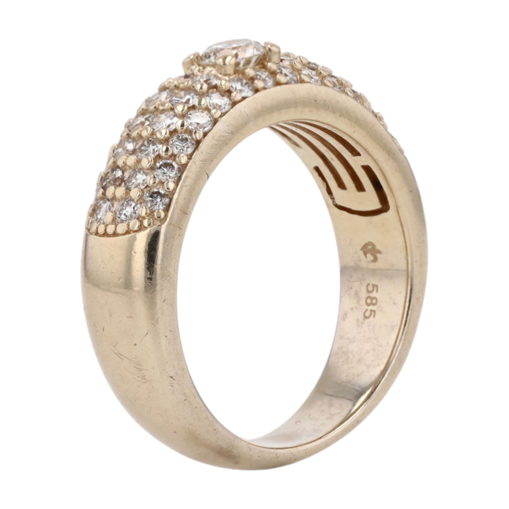 9/10 ctw 14K Yellow Gold Diamond Band Ring – Image 5