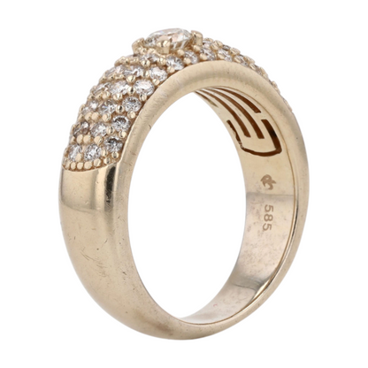 9/10 ctw 14K Yellow Gold Diamond Band Ring – Image 5