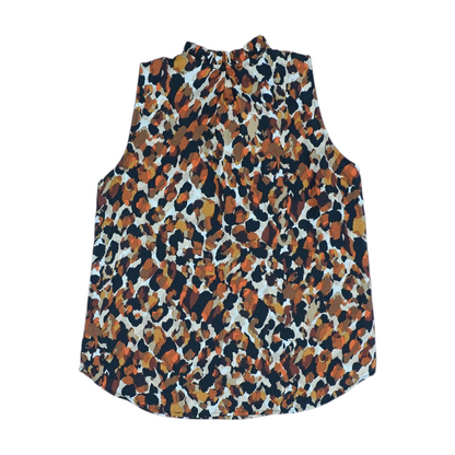Brown Print Blouse