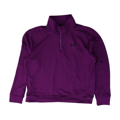 Magenta Solid 1/4 Zip Pullover