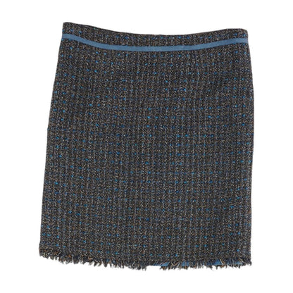 Blue Misc Mini Skirt