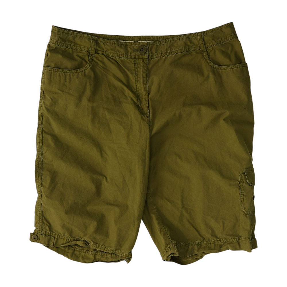 Green Plus Solid Chino Shorts