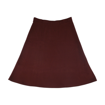 Burgundy Midi Skirt
