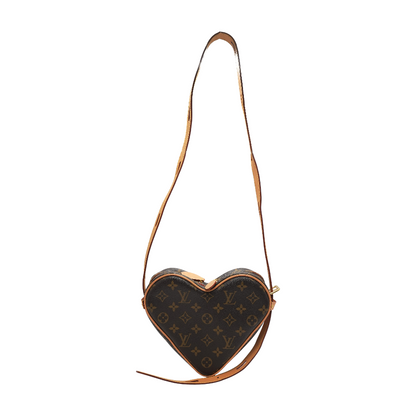 Game On Coeur Gold Shoulder Bag in Monogram Canvas,