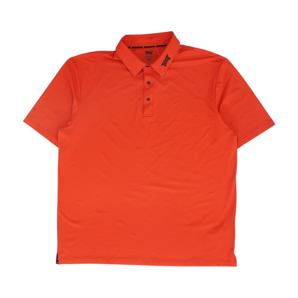 Red Solid Short Sleeve Polo