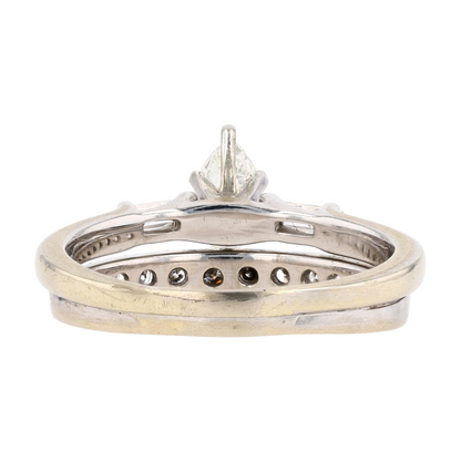 1/2 ctw 10K White Gold Diamond Engagement Ring