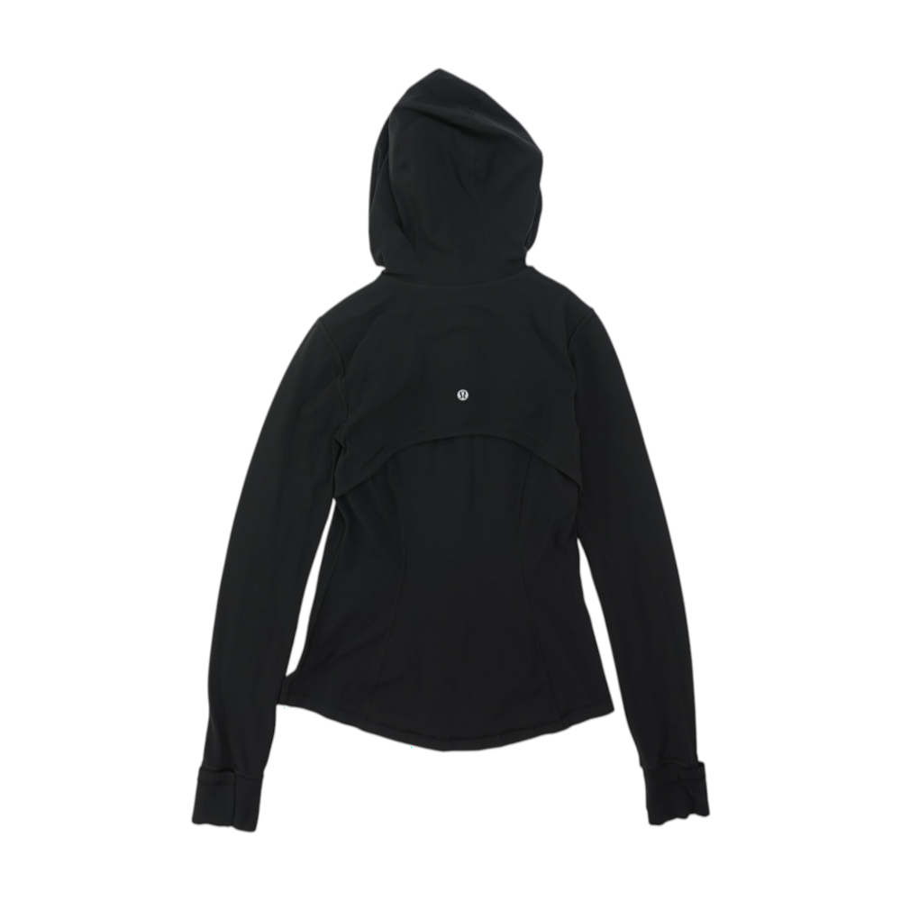 Black Solid Active Jacket