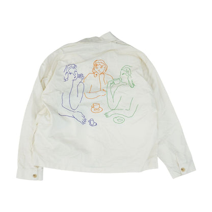 Ivory Solid Long Sleeve Button Down