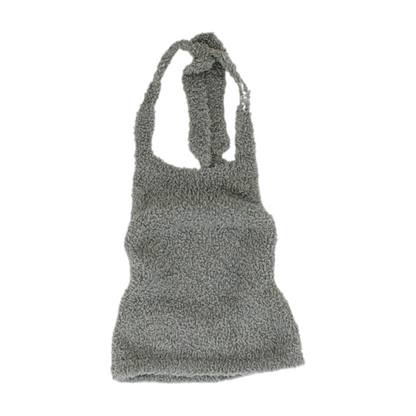 Gray Solid Pajama Top