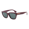 Burgundy B 4277-F Square Sunglasses