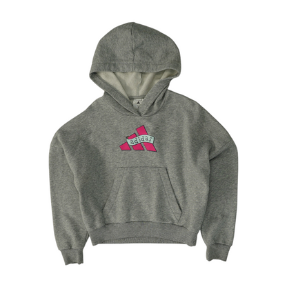 Gray Graphic Hoodie Pullover