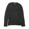 Gray Solid Henley T-Shirt