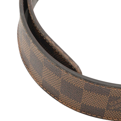 LV Initiales 40mm Reversible Belt in Damier Ebene Canvas
