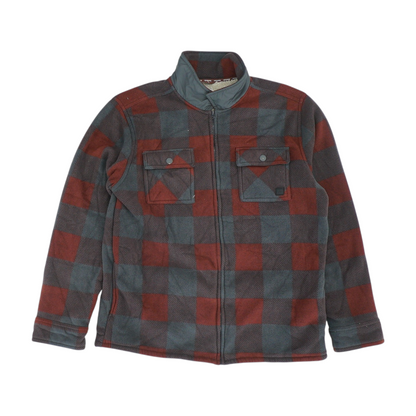 Burgundy Plaid Jacket