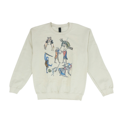 Tan Solid Sweatshirt Pullover