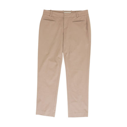 Tan Solid Dress Pants